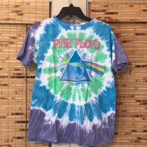 pink floyd tie dye t-shirt